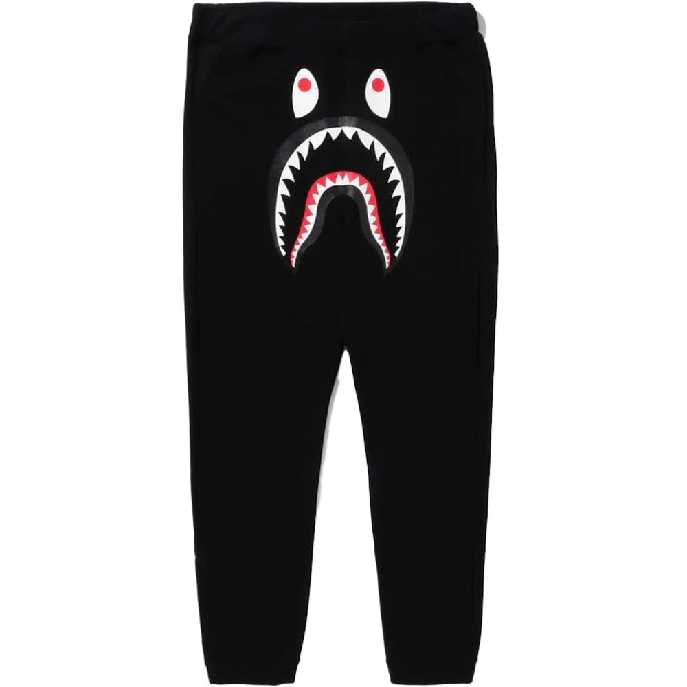 Bape Black Shark Graphic Joggers